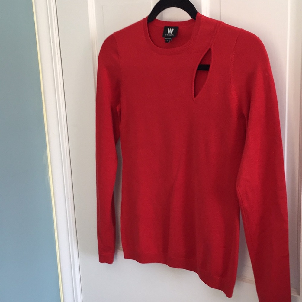 Silk Worth sweater - red - petite
